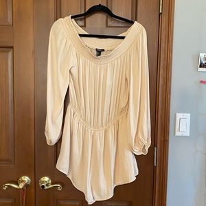 NEVER WORN Forever 21 off the shoulder romper